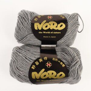 Noro À La Mode Yarn Lot 2 Skein Wool Mohair Polyamide Color Grey NEW